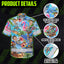 Skeleton Surfing Float Hi-Vis Hawaiian Shirt