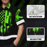Hi Vis Hawaiian Shirt Reflective Tapes Skull Camo USA Flag Custom Name Safety