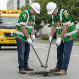 Hi Vis Hawaiian Shirt Reflective Tapes Tiger Flowers Custom Name Safety Workwear For Workers, Truckers, Operators