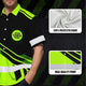 Uniform Green Neon 2 Custom Logo And Name Hi-Vis Hawaiian Shirt