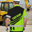Uniform Green Neon 2 Custom Logo And Name Hi-Vis Hawaiian Shirt