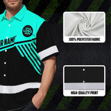 Hi Vis Hawaiian Shirt Reflective Tapes Uniform Mint Neon Custom Logo And Name