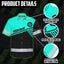 Uniform Mint Neon Custom Logo And Name Hi-Vis Hawaiian Shirt