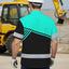 Uniform Mint Neon Custom Logo And Name Hi-Vis Hawaiian Shirt