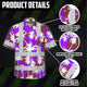 Violet Neon Flowers Hi-Vis Hawaiian Shirt