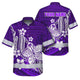 Violet Neon Hi-Vis Hawaiian Shirt