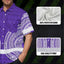 Violet White Polynesian Hi-Vis Hawaiian Shirt