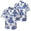 White Blue Skull Boat Hi-Vis Hawaiian Shirt