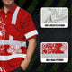 White Red Neon Hi-Vis Hawaiian Shirt