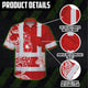 White Red Neon Hi-Vis Hawaiian Shirt