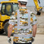 Yellow Mobile Cranes Hi-Vis Hawaiian Shirt