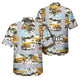Yellow Mobile Cranes Hi-Vis Hawaiian Shirt