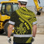 Yellow Neon Hawaii Octopus Custom Hi-Vis Hawaiian Shirt