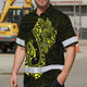 Yellow Neon Polynesian Anchor Hi-Vis Hawaiian Shirt