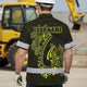 Yellow Neon Polynesian Anchor Hi-Vis Hawaiian Shirt