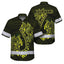 Yellow Neon Polynesian Anchor Hi-Vis Hawaiian Shirt