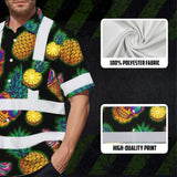 Choose Pack Hi Vis Hawaiian Shirt Reflective Tapes Yellow Neon Skull Custom Name Safety Workwear For Workers, Truckers, Operators