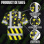 Yellow Neon US Flag Hi-Vis Hawaiian Shirt