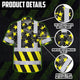 Yellow Neon US Flag Hi-Vis Hawaiian Shirt