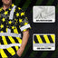 Yellow Neon US Flag Hi-Vis Hawaiian Shirt