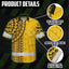 Yellow Polynesian Hi-Vis Hawaiian Shirt