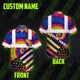 Tie Dye 2 US Flag Paint Hi-Vis Hawaiian Shirt
