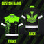 Viking Green Neon Hammer Hi-Vis Hawaiian Shirt