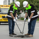 Hi Vis Hawaiian Shirt Reflective Viking Green Neon Hammer Custom Name Safety Workwear For Workers, Truckers, Operators