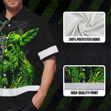 Hi Vis Hawaiian Shirt Reflective Viking Symbol Custom Name Safety Workwear