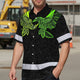 Viking Symbol Green Neon Hi-Vis Hawaiian Shirt
