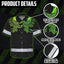 Viking Symbol Green Neon Hi-Vis Hawaiian Shirt