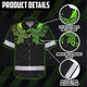 Viking Symbol Green Neon Hi-Vis Hawaiian Shirt
