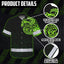 Viking Wolf Green Neon Hi-Vis Hawaiian Shirt