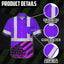 Violet US Flag Paint Hi-Vis Hawaiian Shirt