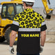 Yellow Leopard Hi-Vis Hawaiian Shirt