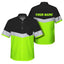 Uniform Reflective Black Green Hi-Vis Hawaiian Shirt
