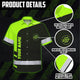 Uniform Reflective Black Green Neon 2 Hi-Vis Hawaiian Shirt