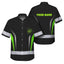 Uniform Reflective Black Green Neon 2 Hi-Vis Hawaiian Shirt