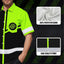 Uniform Reflective Black Green Neon Hi-Vis Hawaiian Shirt