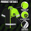 Uniform Reflective Black Green Neon Hi-Vis Hawaiian Shirt