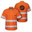 Uniform Reflective Black Orange Hi-Vis Hawaiian Shirt