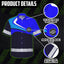 Uniform Reflective Blue Neon Hi-Vis Hawaiian Shirt