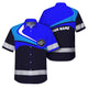 Uniform Reflective Blue Neon Hi-Vis Hawaiian Shirt