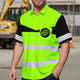 Uniform Reflective Dark Green Neon Hi-Vis Hawaiian Shirt