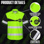 Uniform Reflective Dark Green Neon Hi-Vis Hawaiian Shirt