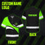 Uniform Reflective Green Wave Hi-Vis Hawaiian Shirt