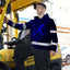 Blue Neon Hawaii Whale Hi-Vis Hoodie