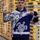 Blue White Turtle Hi-Vis Hoodie