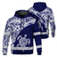 Blue White Turtle Hi-Vis Hoodie