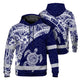 Blue White Turtle Hi-Vis Hoodie